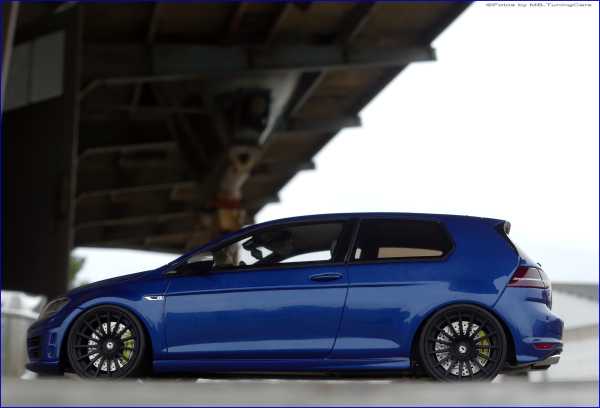 1:18 VW Golf VII 7 R 2014 Lapiz- Blau / Blue Edition +OVP